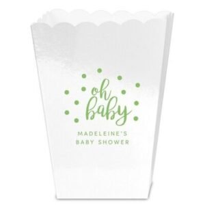 Confetti Dots Oh Baby Mini Popcorn Boxes