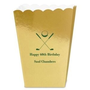 Golf Clubs Mini Popcorn Boxes