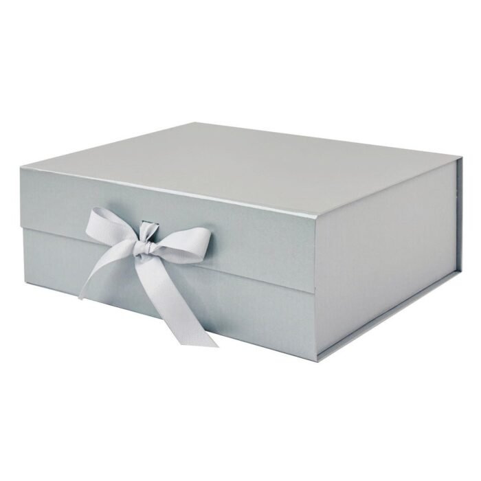 pearl-silver-a4-deep-magnetic-gift-boxes-with-changeable-ribbon