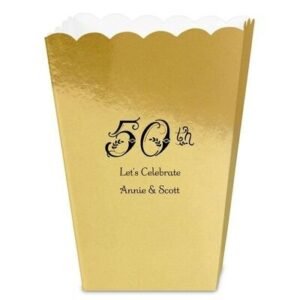 Pick Your Vintage Anniversary Mini Popcorn Boxes