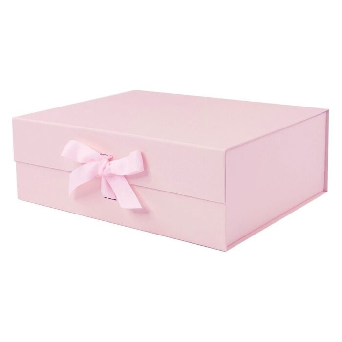 powder-pink-a4-deep-magnetic-gift-boxes-with-changeable-ribbon