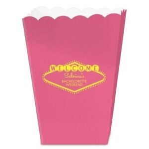 Welcome Marquee Mini Popcorn Boxes