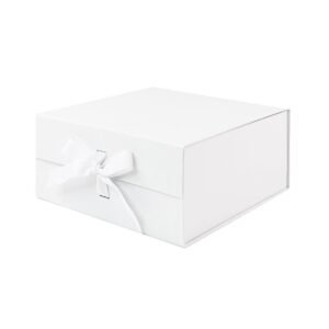 white-medium-square-magnetic-gift-boxes-with-changeable-ribbon